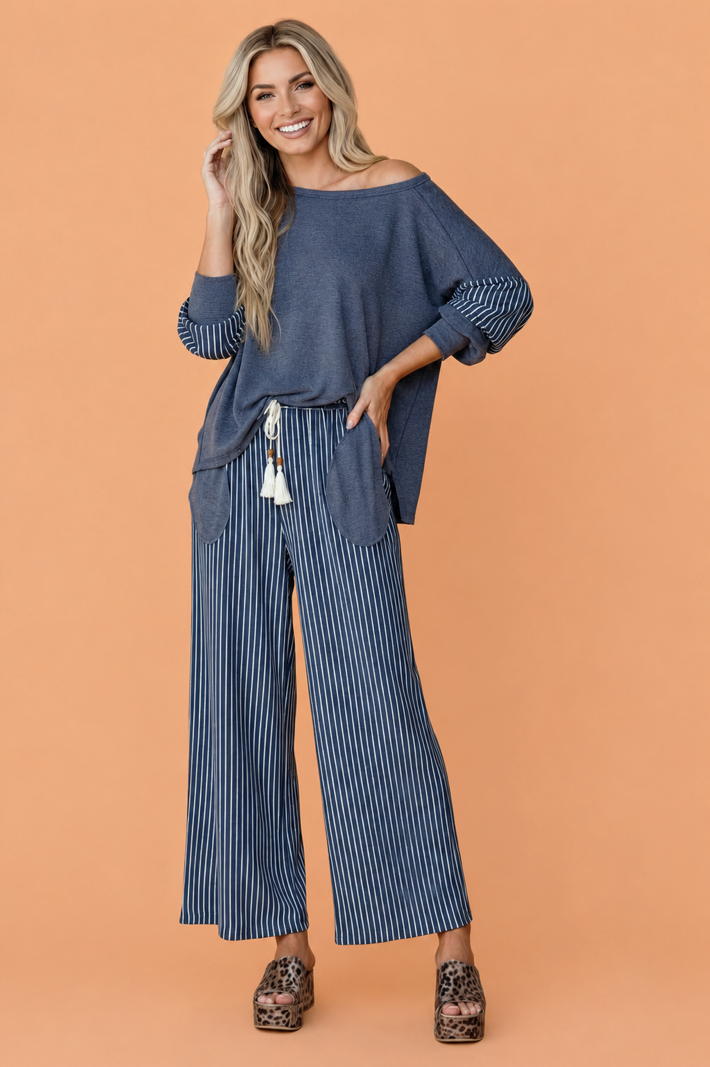 The Maddie Stripe Lounge Set