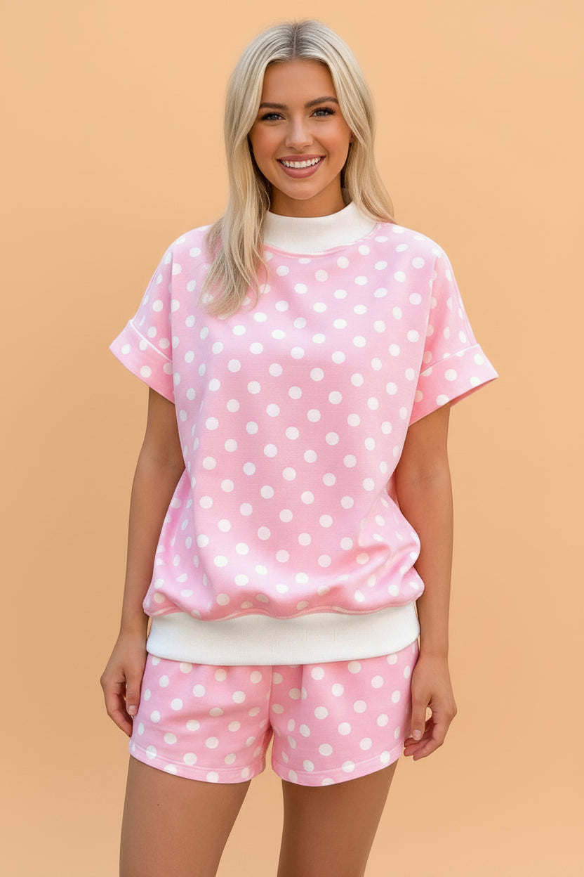 The Monroe Polka Dot Shorts Set