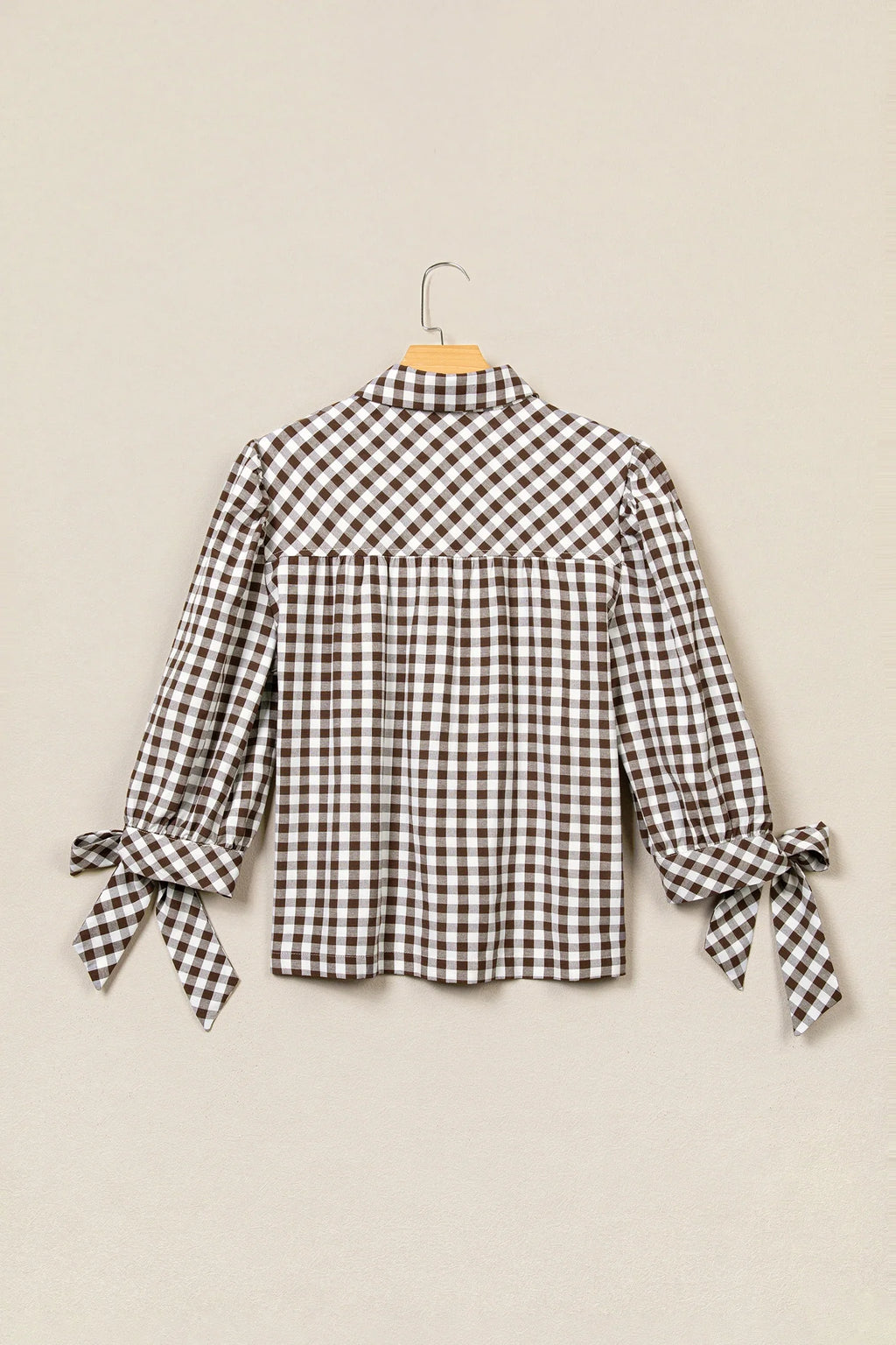 The Georgia Gingham Bow Shirt