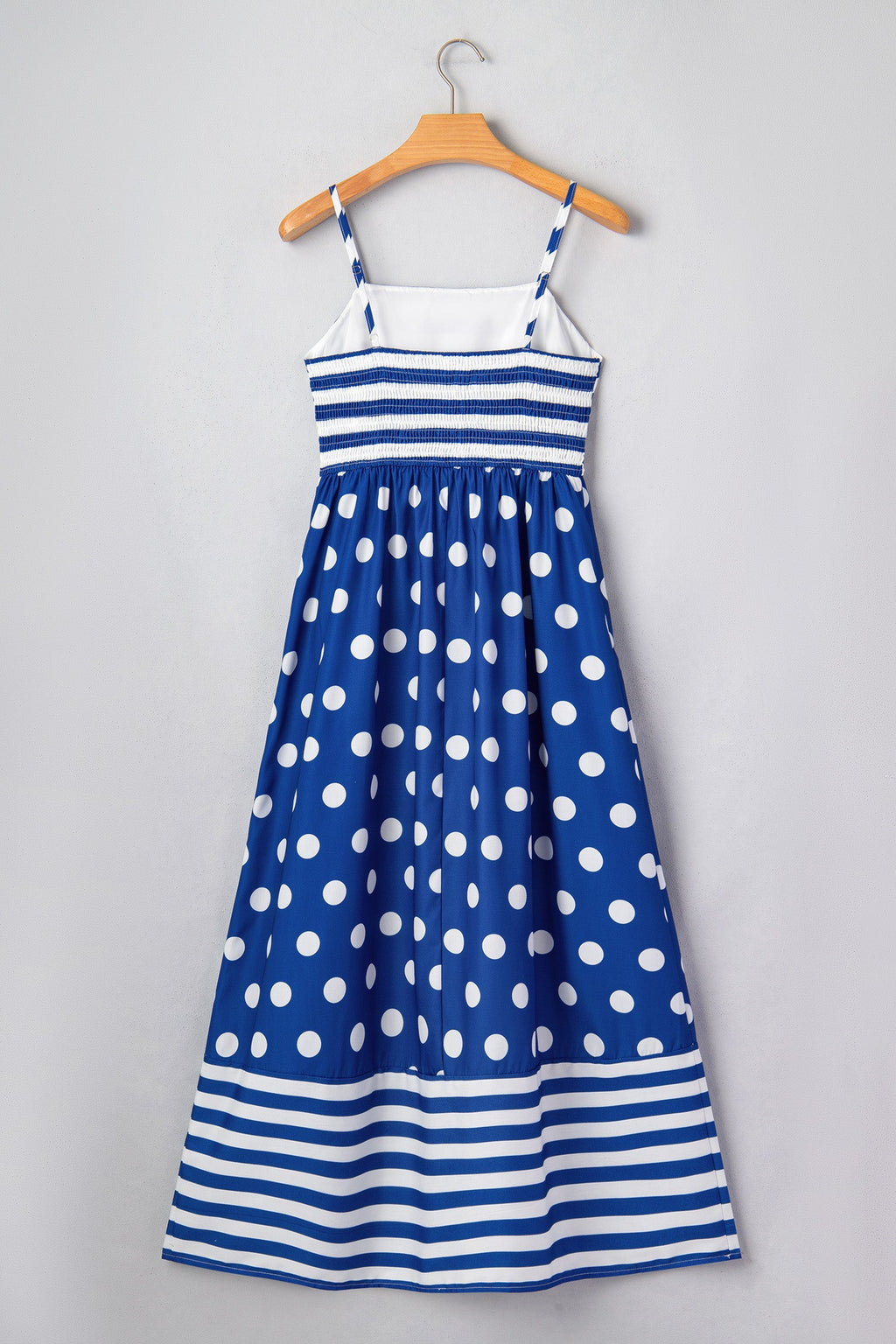 The Lily James Stripe Polka Dot Maxi Dress