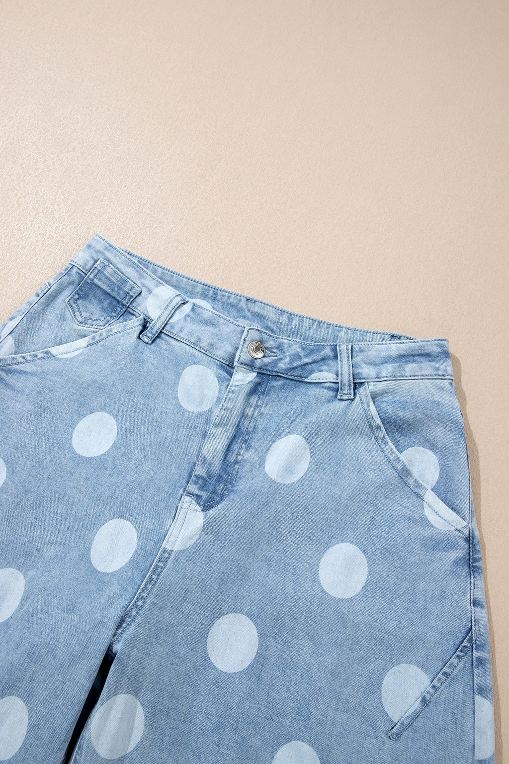 The Haisley Polka Dot Wide Leg Jeans