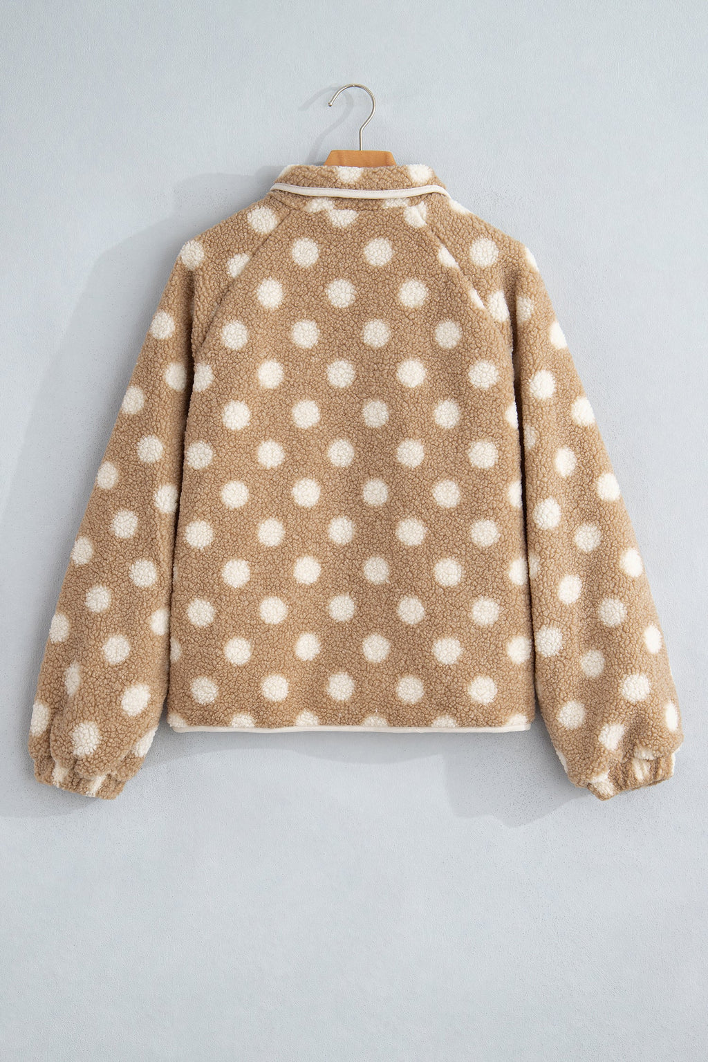 The Brinley Polka Dot Fleece Jacket