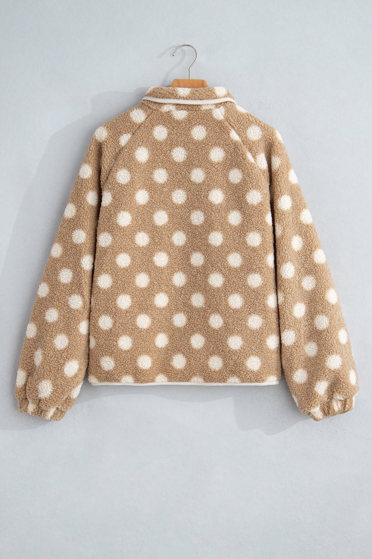 The Brinley Polka Dot Fleece Jacket