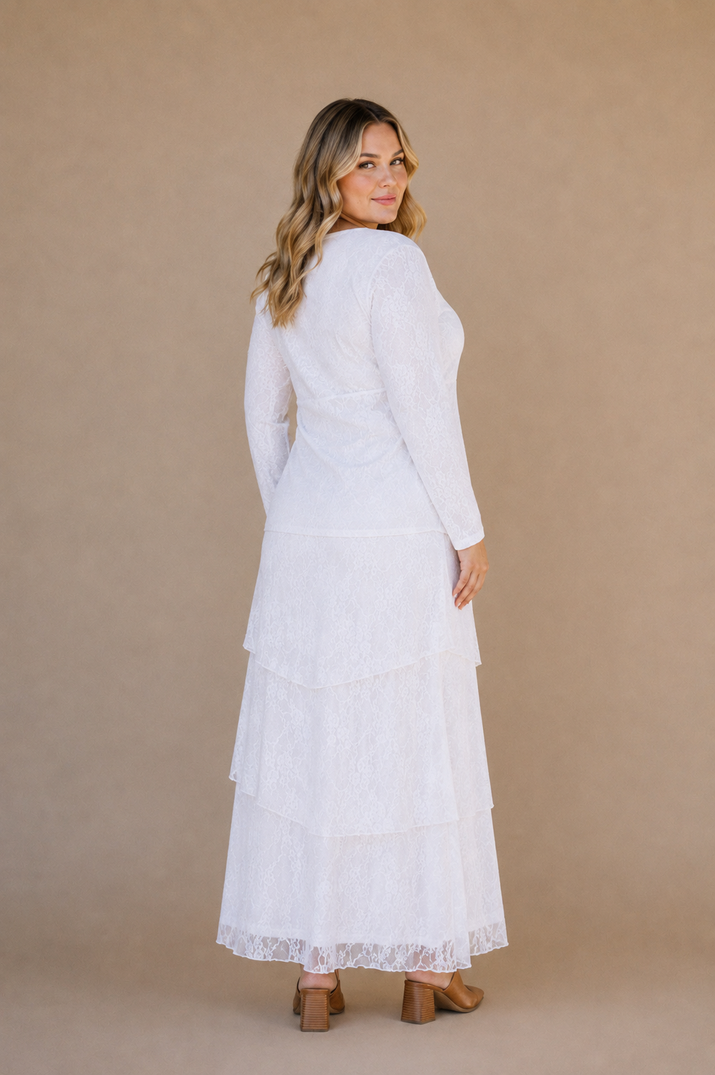 The Brielle LDS Temple Dress