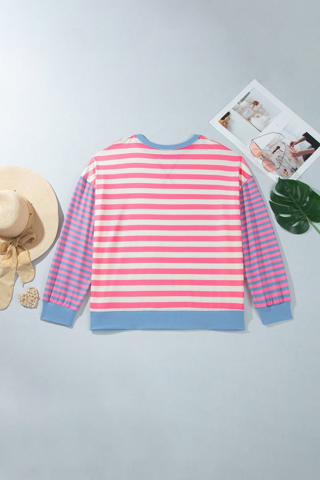 The Eva Rose Stripe Crewneck Sweatshirt