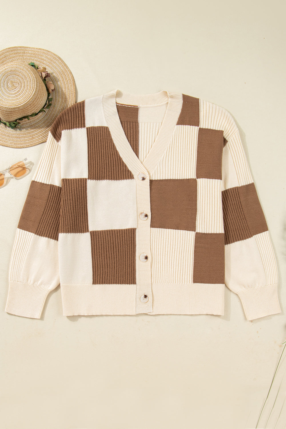 The Bridget Checkered Cardigan