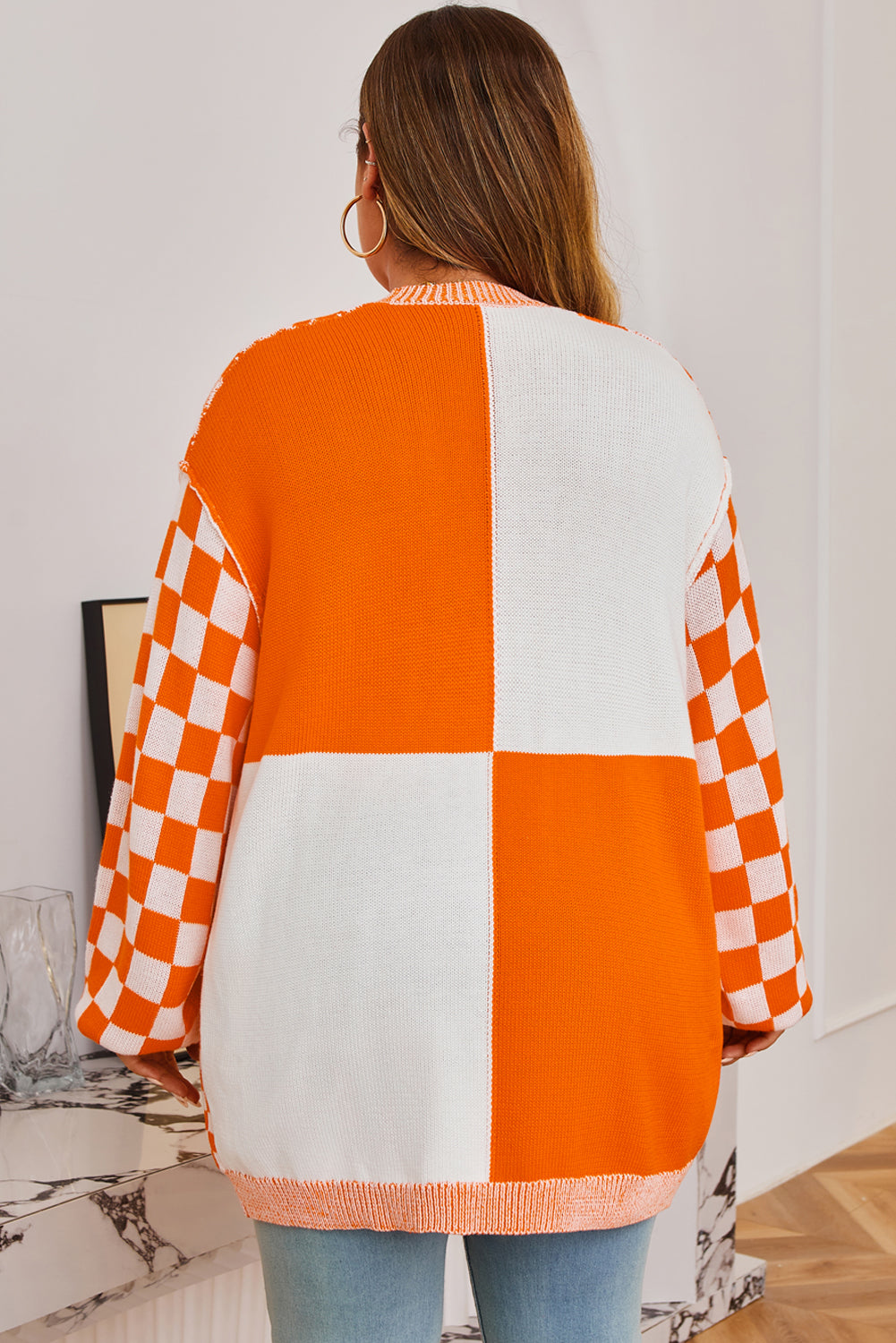 The Mavis Checkered Cardigan