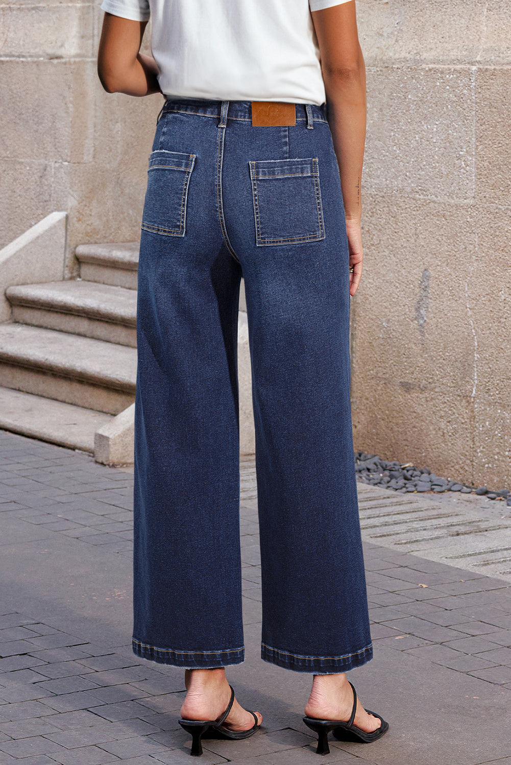 The Collins High Rise Patch Pocket Jeans