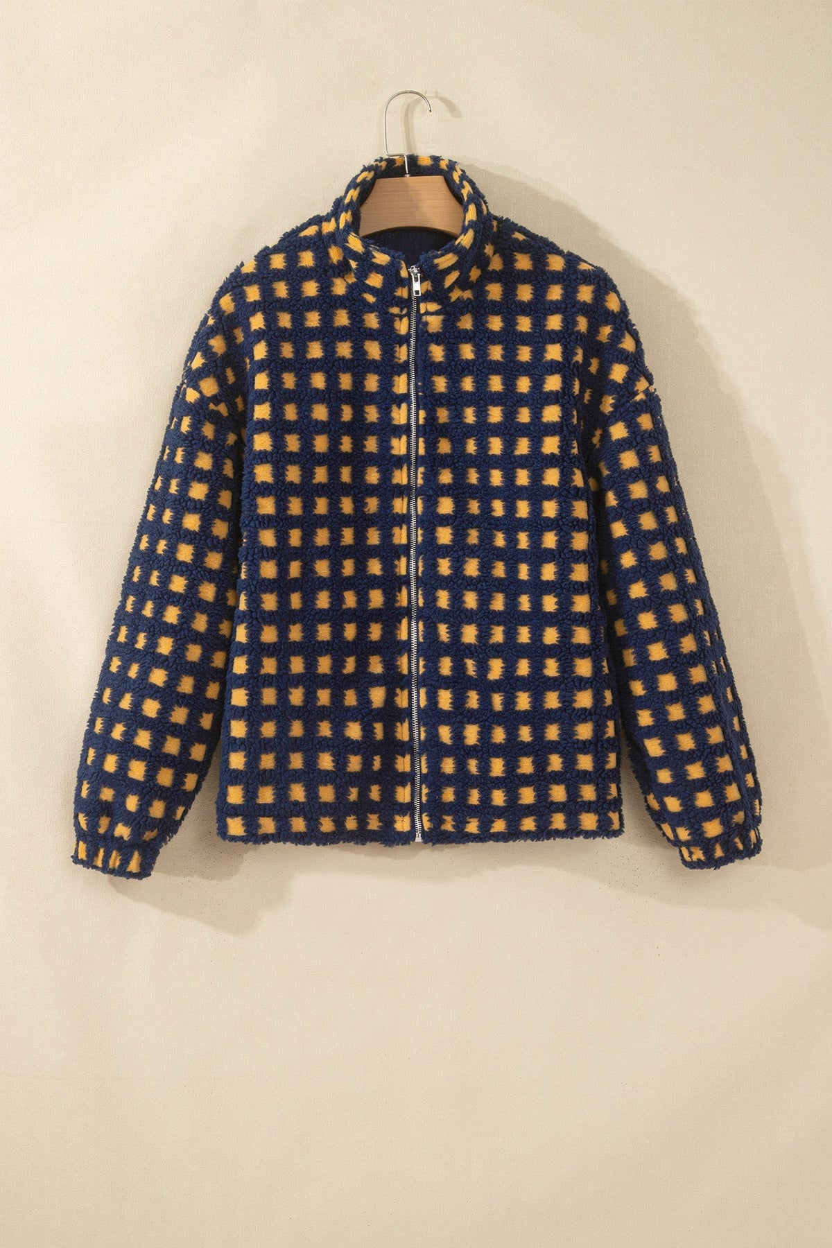 The Tinsley Gingham Sherpa Jacket