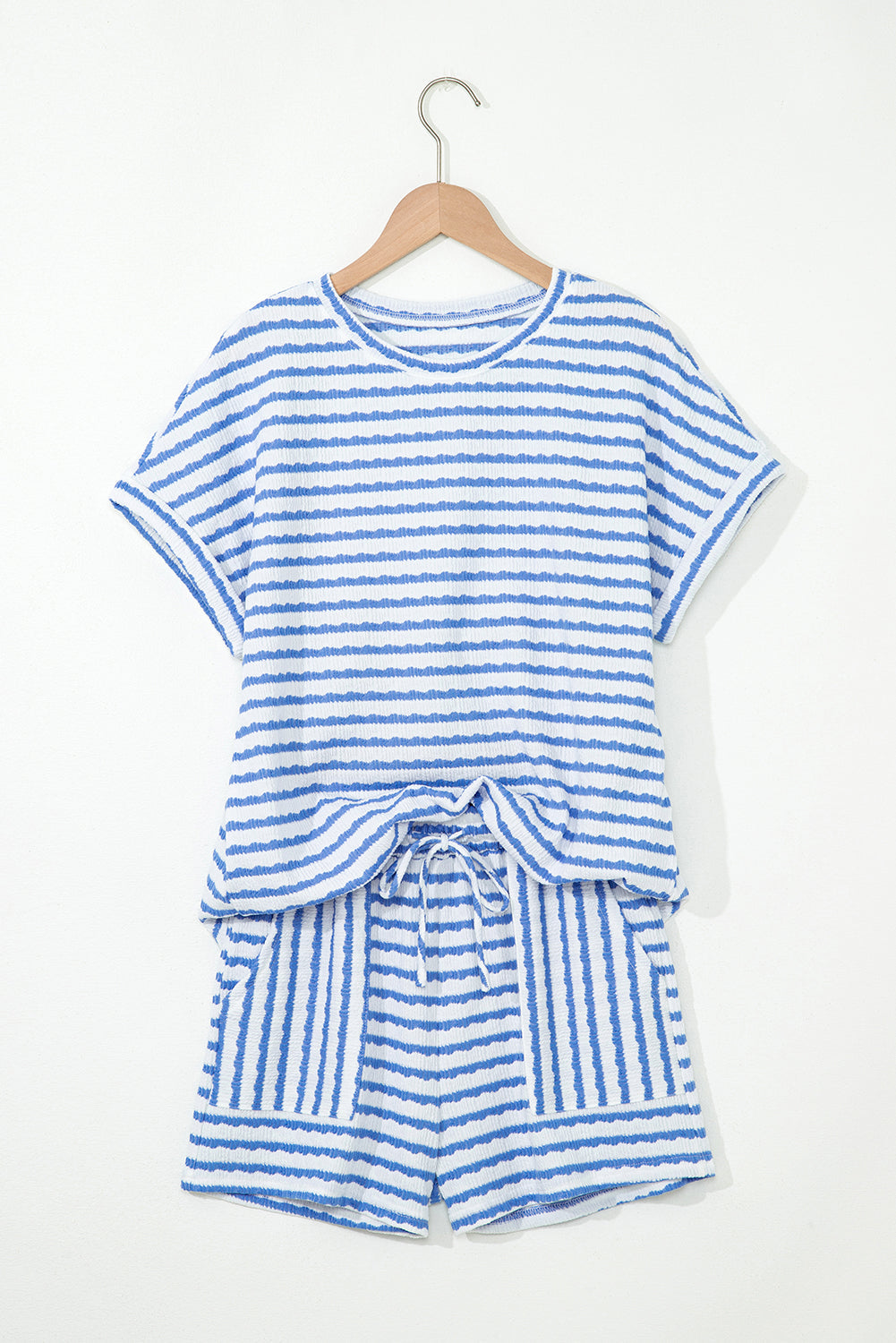 The Saylor Mae Stripe Knitted Shorts Set