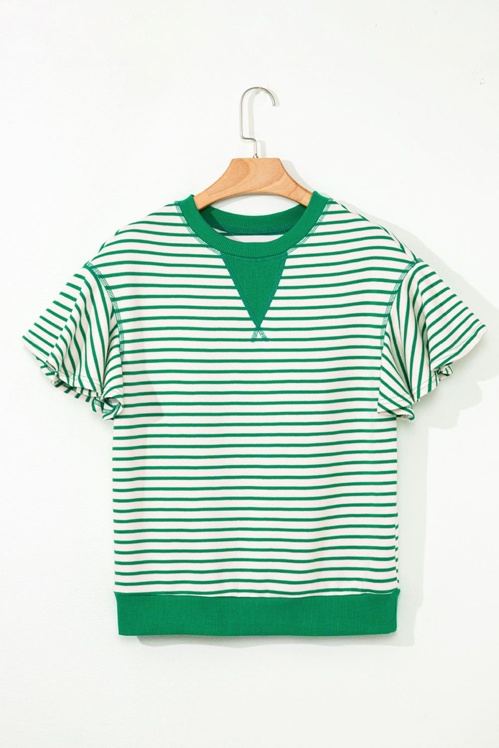 The Fiona Stripe Ruffle Top
