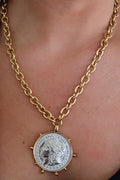 THE TWO TONED COIN NECKLACE
