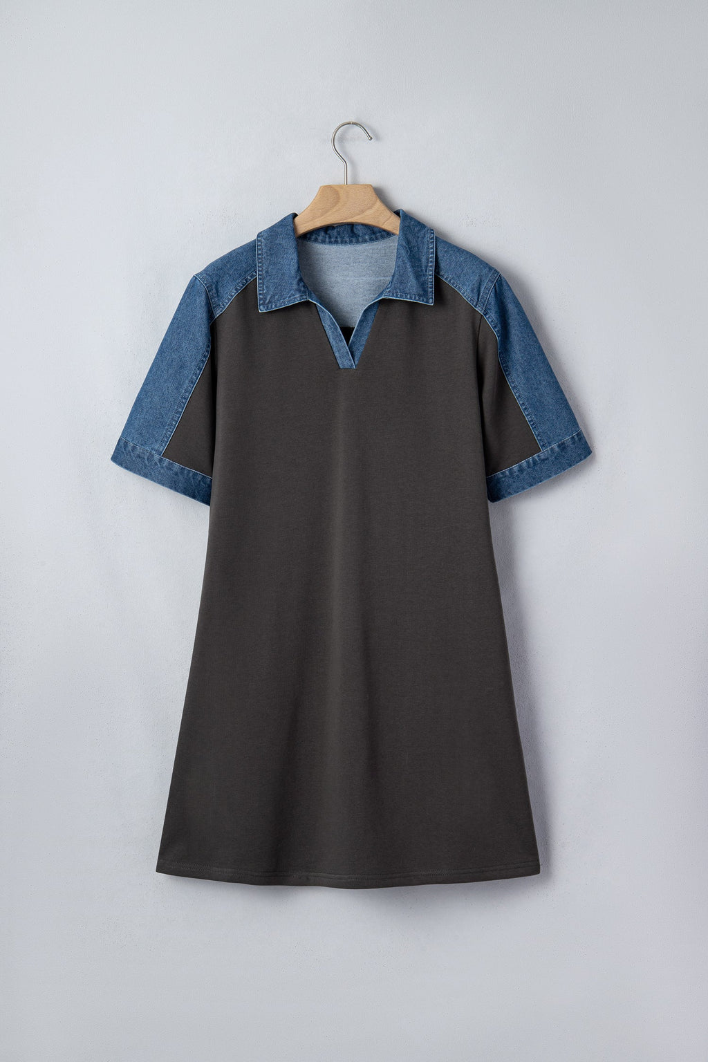 The Nova Denim Polo T-Shirt Dress