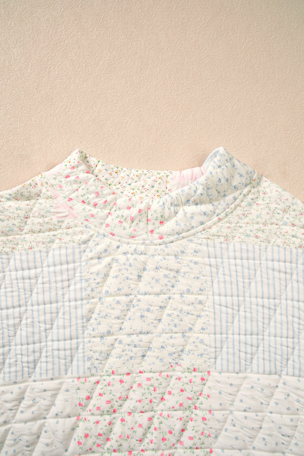 The Everlee Floral Quilted Pullover