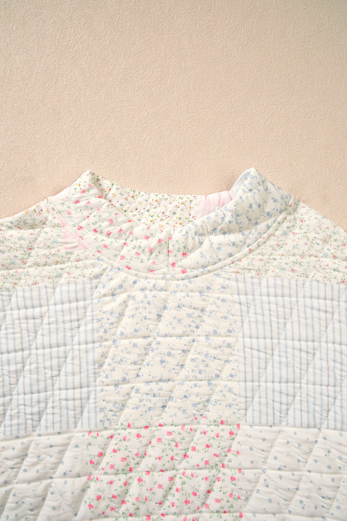 The Everlee Floral Quilted Pullover