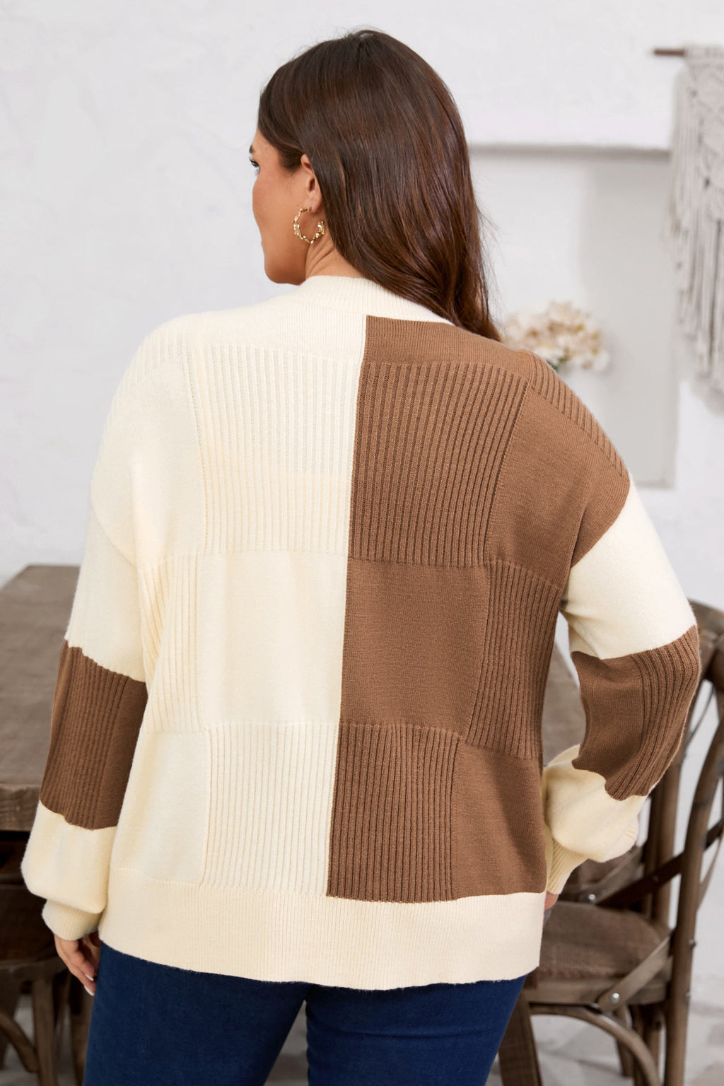 The Bridget Checkered Cardigan