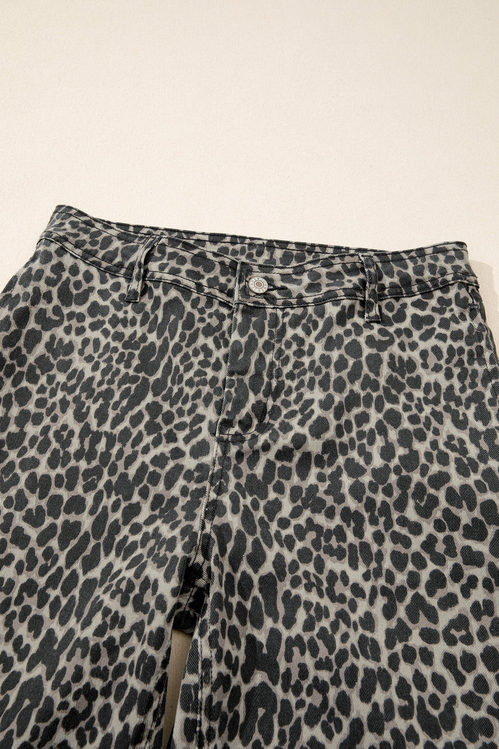 The Blair Leopard Wide Leg Jeans
