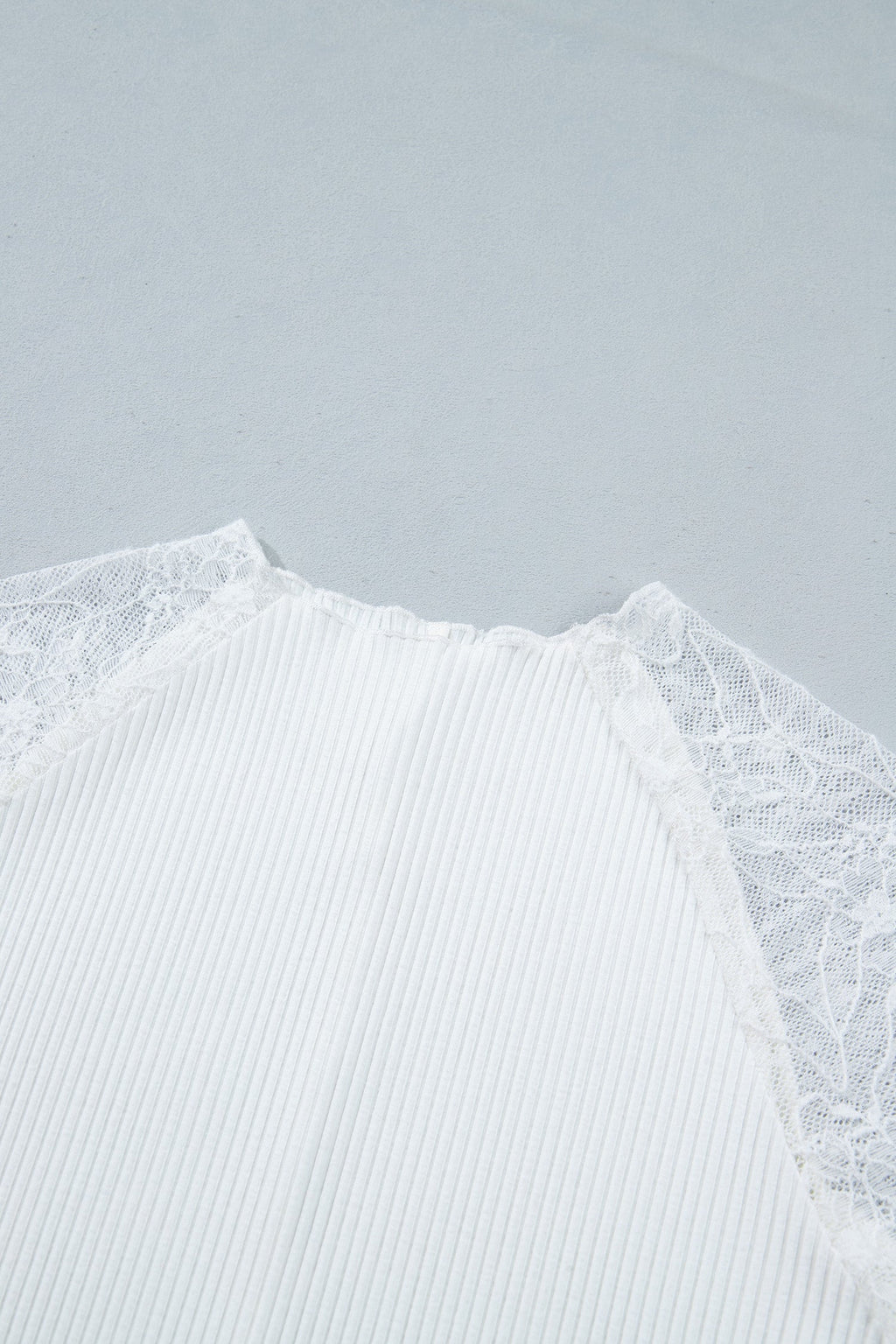 The Delaney Lace Sleeve Knit Top