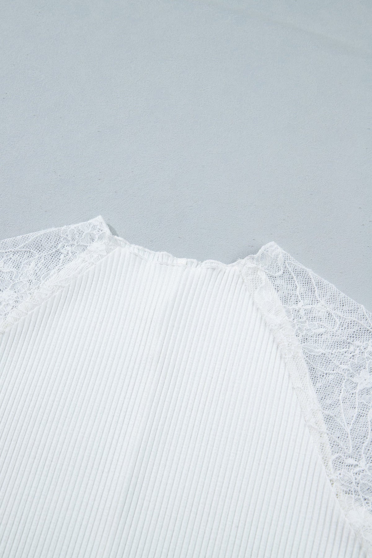 The Delaney Lace Sleeve Knit Top