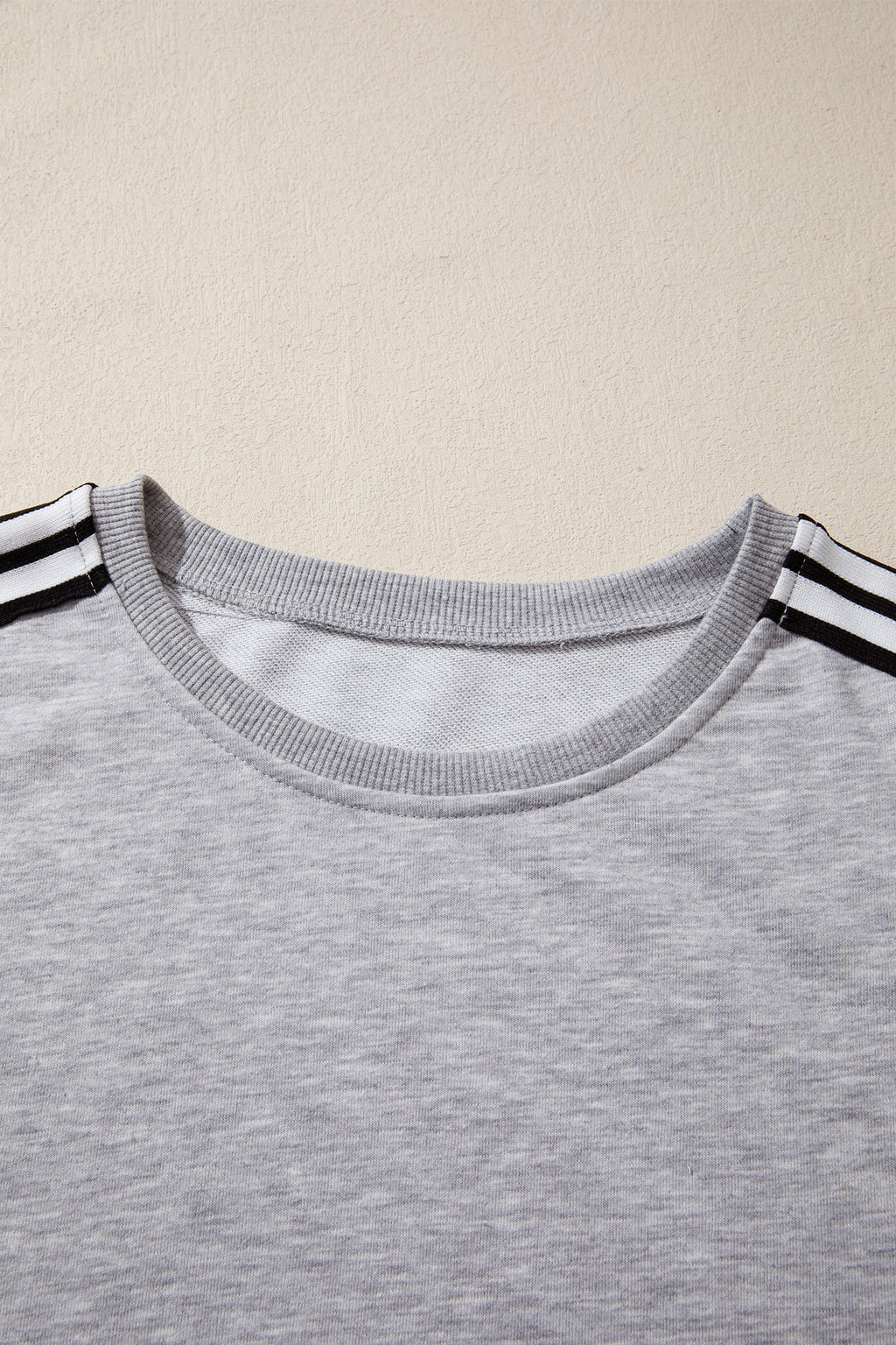The Maggie Stripe Raw Edge Oversize Tee