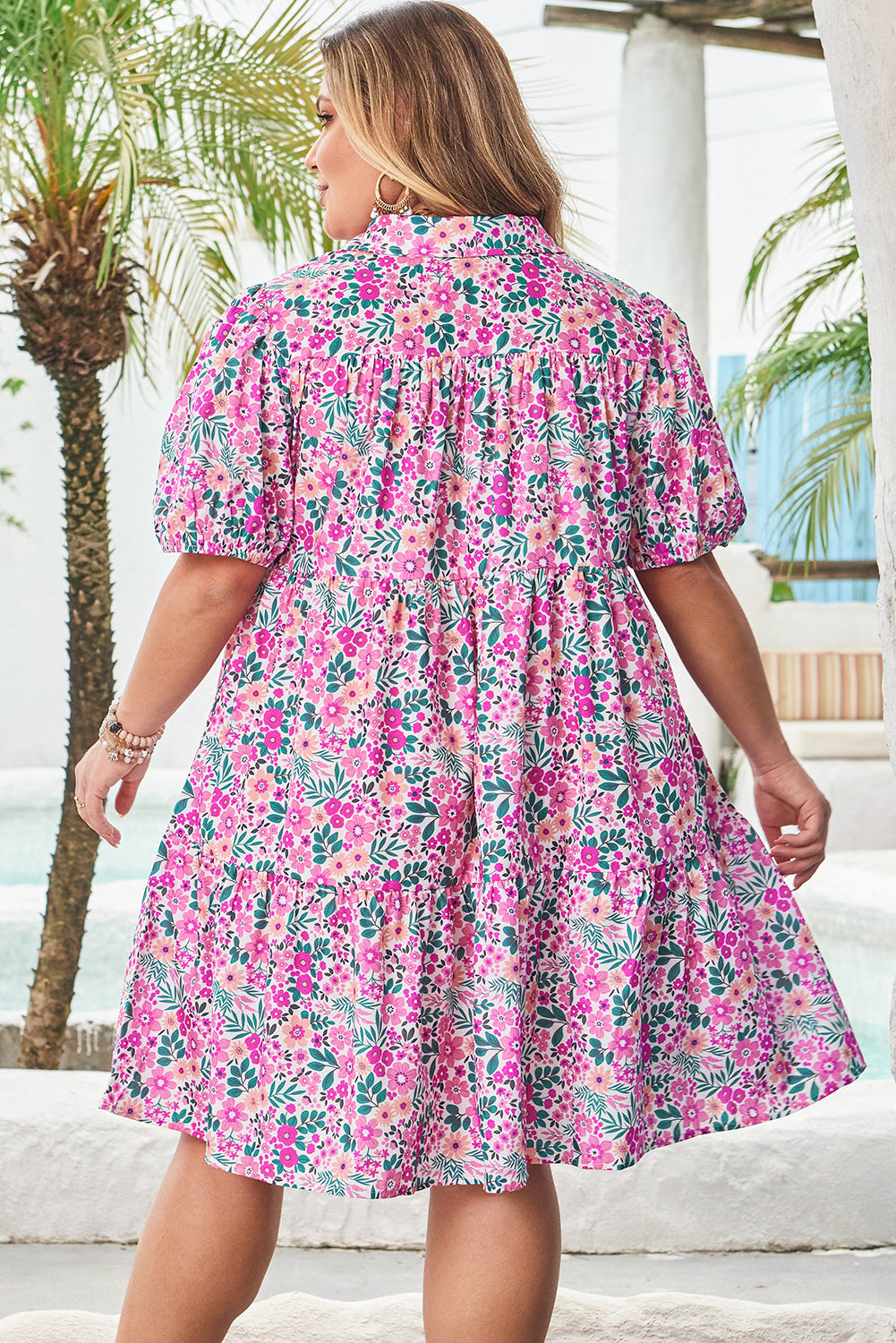 The Haddie Floral Puff Sleeve Dress