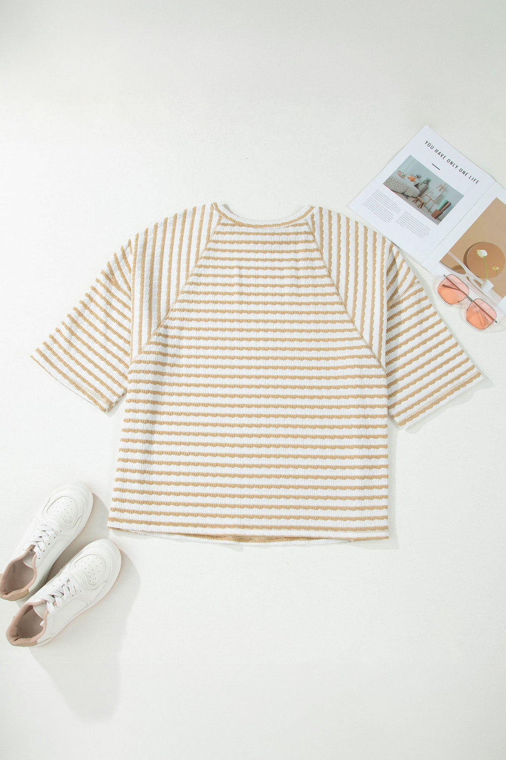 The Olivia Kate Stripe Textured Top