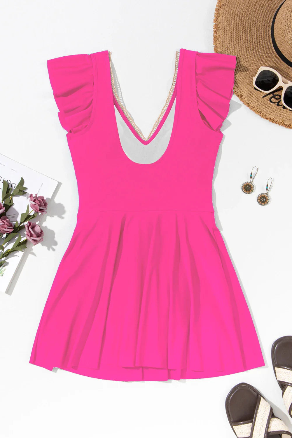 The Chloe Ruffle Swim Dress