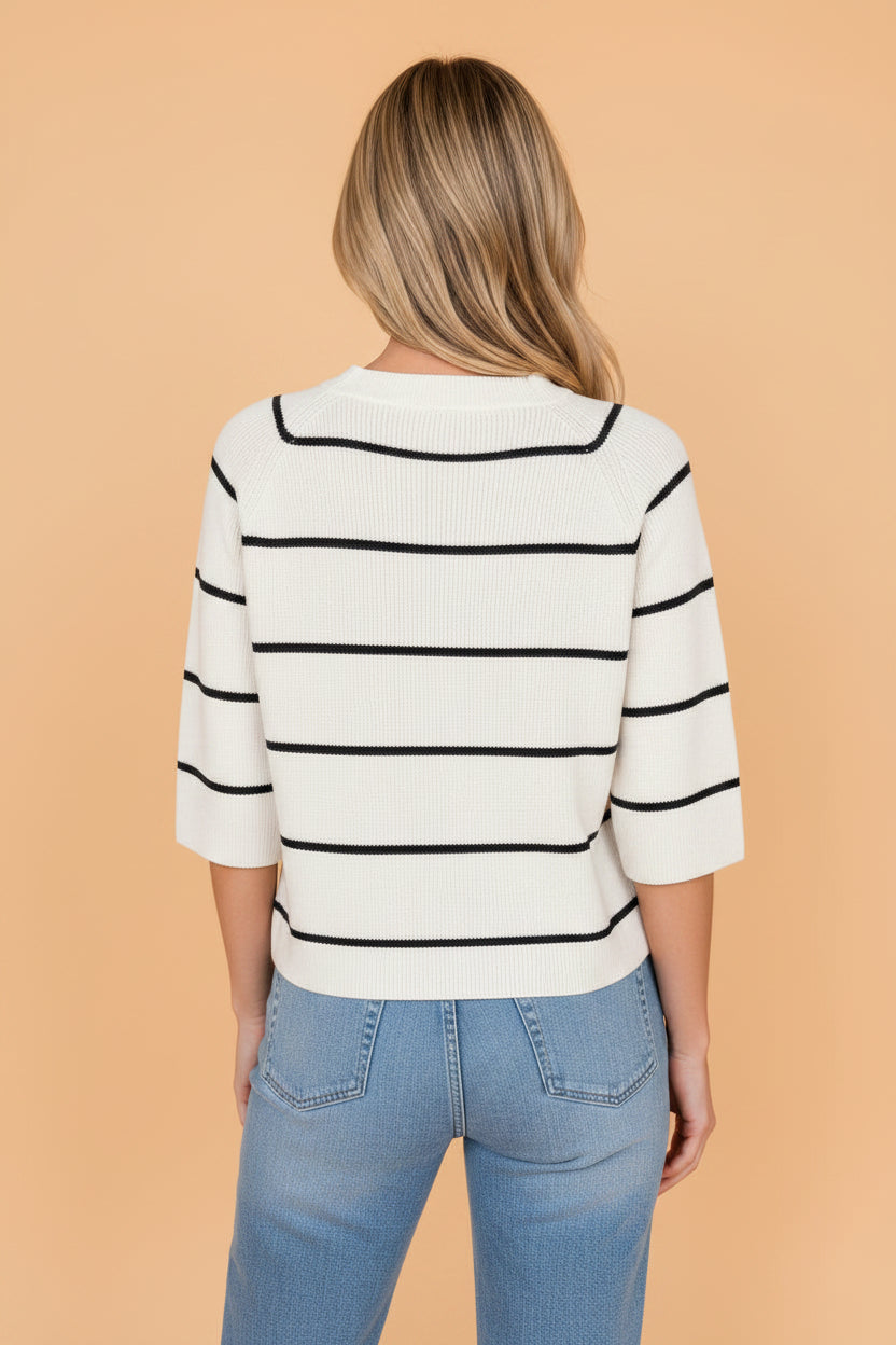 The Cameron Stripe Sweater Tee