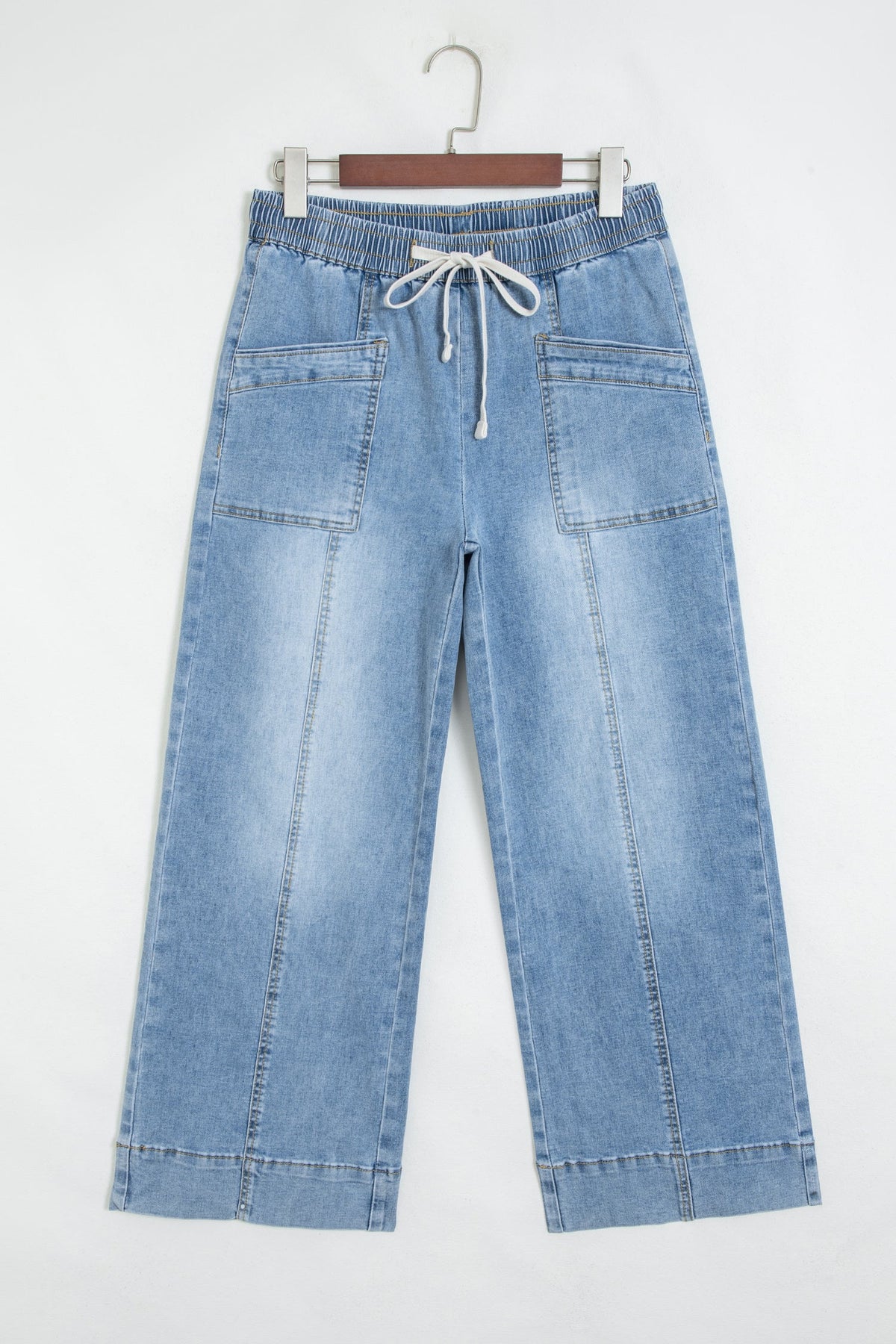 The Shiloh Drawstring Wide Leg Jeans