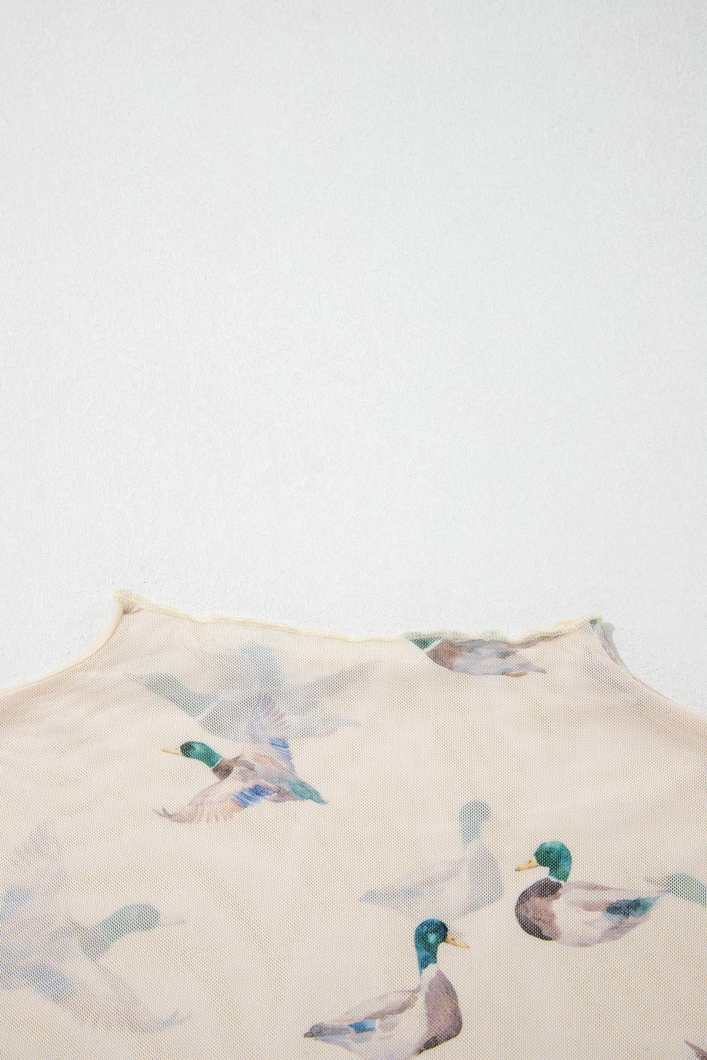 The Madeline Sheer Mallard Mesh Top