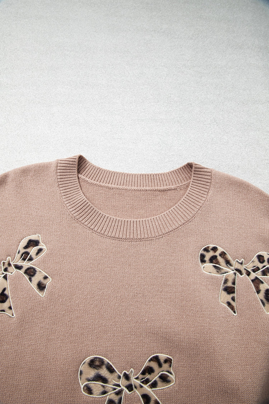 The Beverly Leopard Bow Sweater