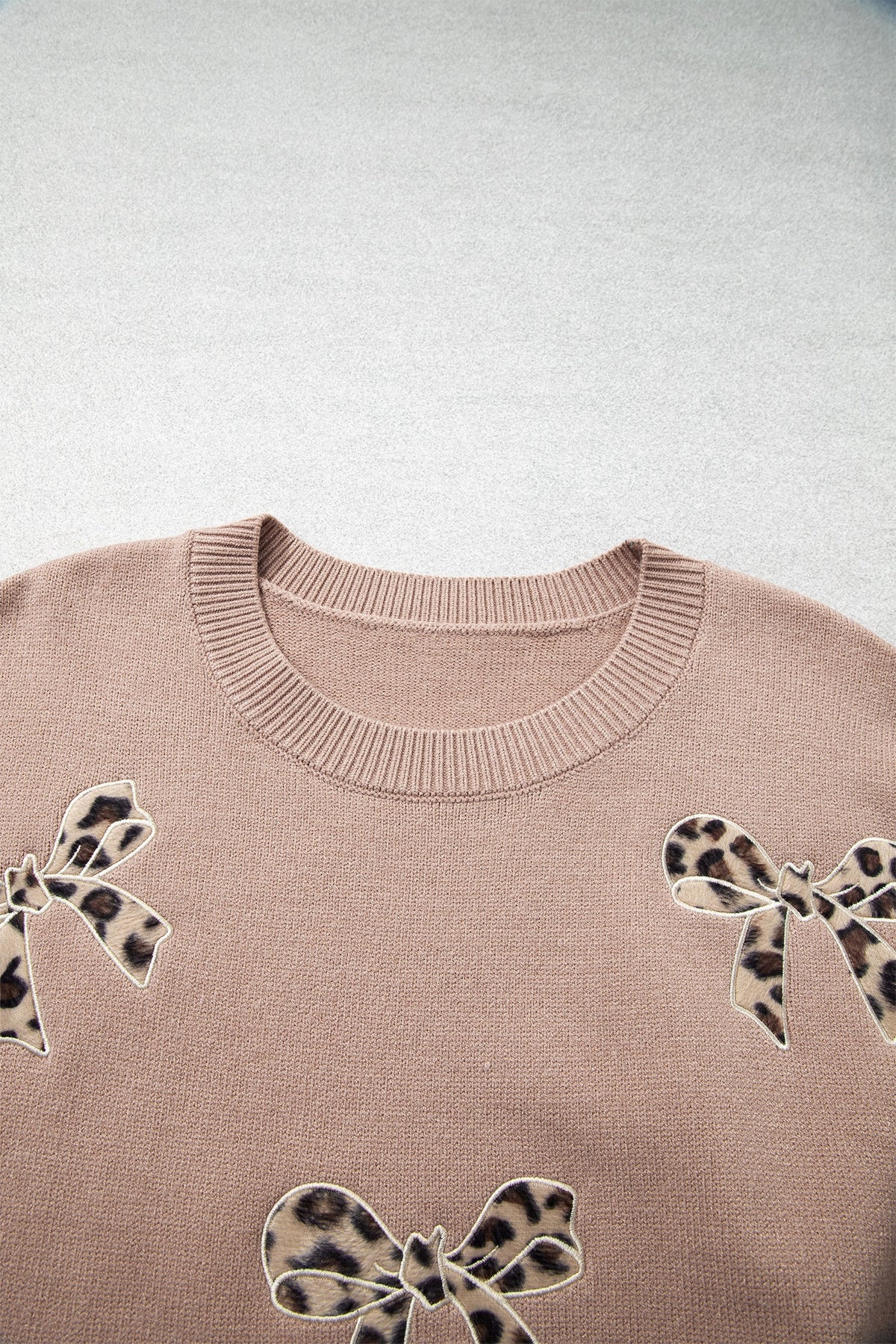 The Beverly Leopard Bow Sweater