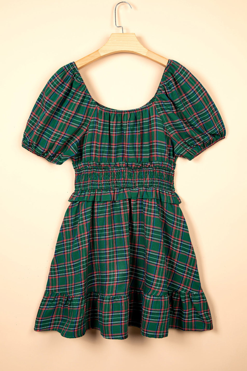 The Evergreen Plaid Dress