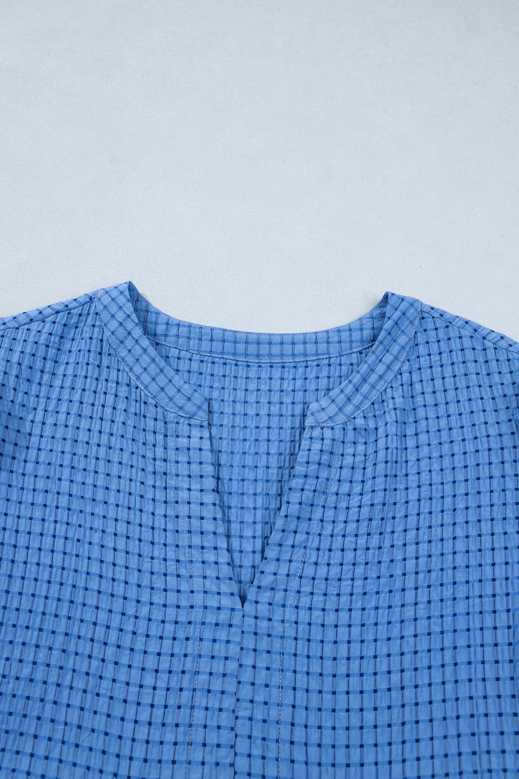 The Hartley Blue Gingham Bow Dress