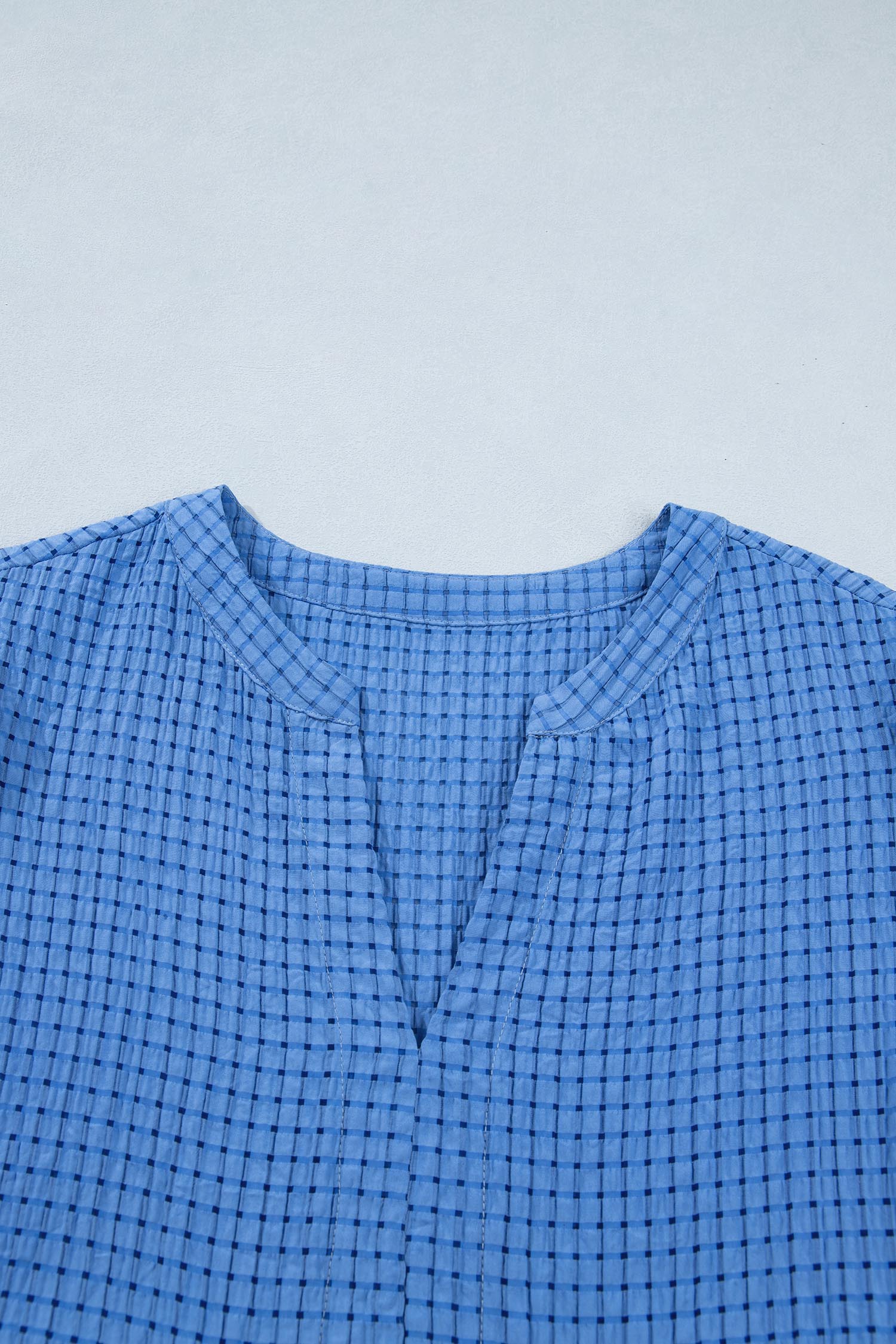 The Hartley Blue Gingham Bow Dress