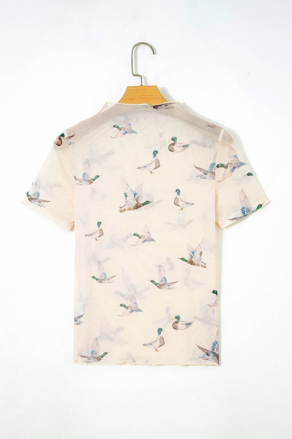 The Madeline Sheer Mallard Mesh Top