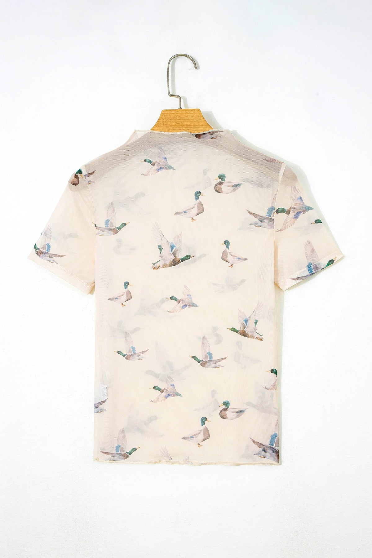 The Madeline Sheer Mallard Mesh Top