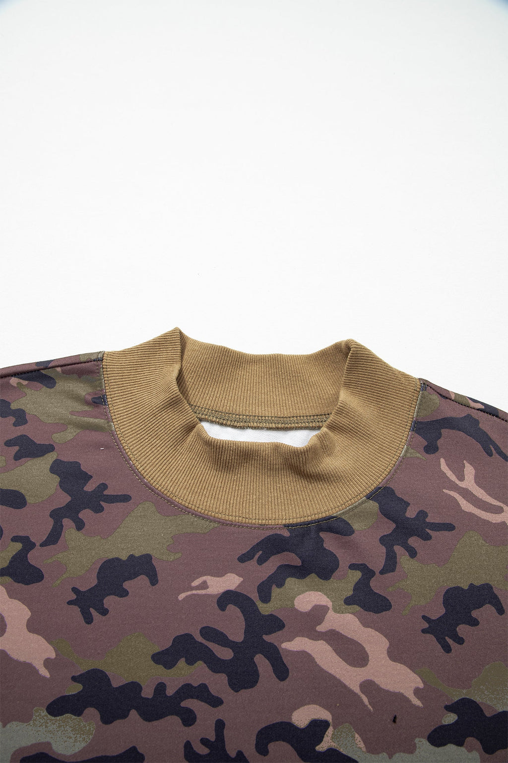 The Willow Camo Mock Neck Sweatshirt
