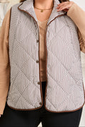 The Shiloh Stripe Quilted Vest
