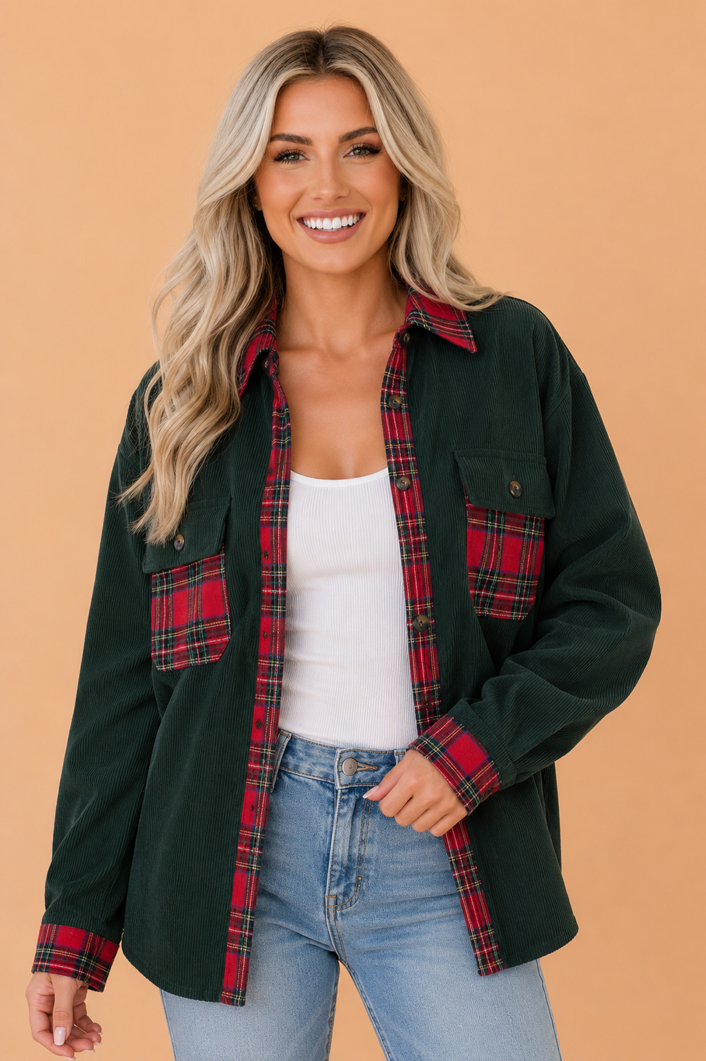 The Aspen Noel Plaid Shacket