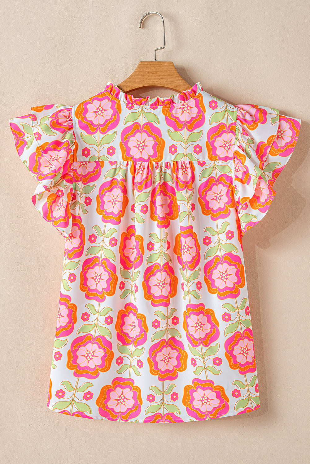 The Rosalie Floral Ruffle Blouse