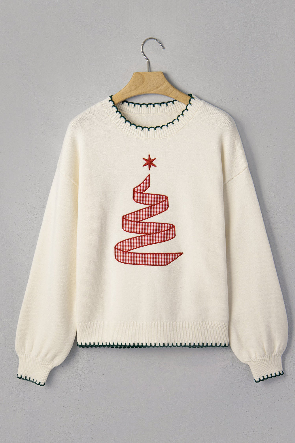 The Merry Plaid Tree Sweater