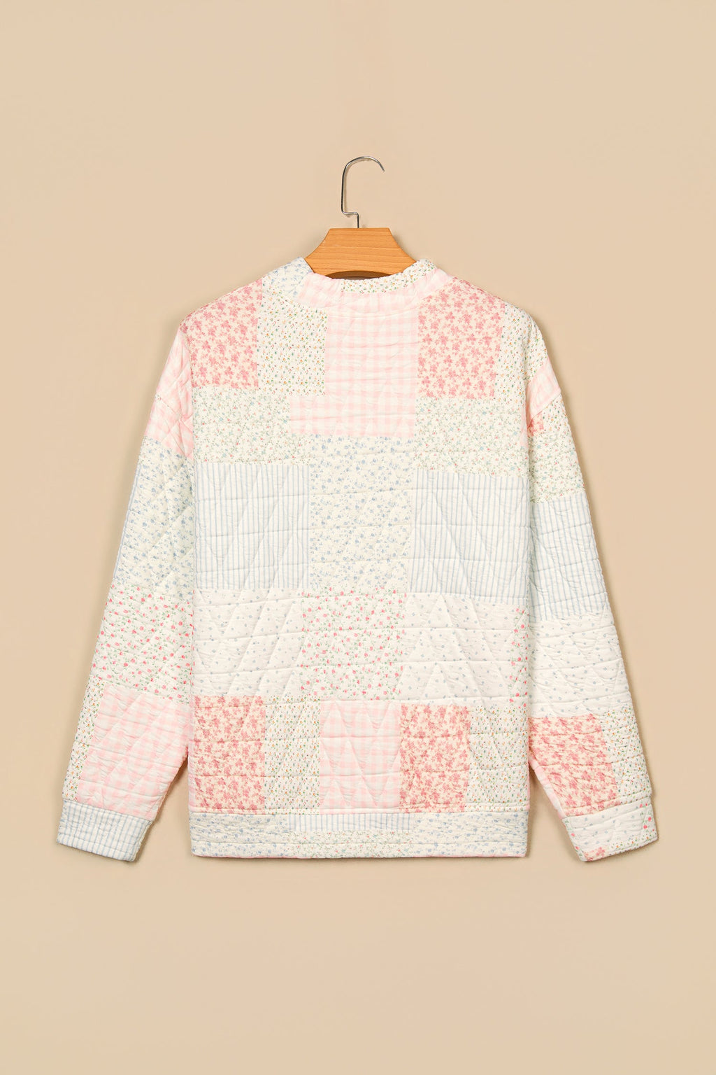 The Everlee Floral Quilted Pullover