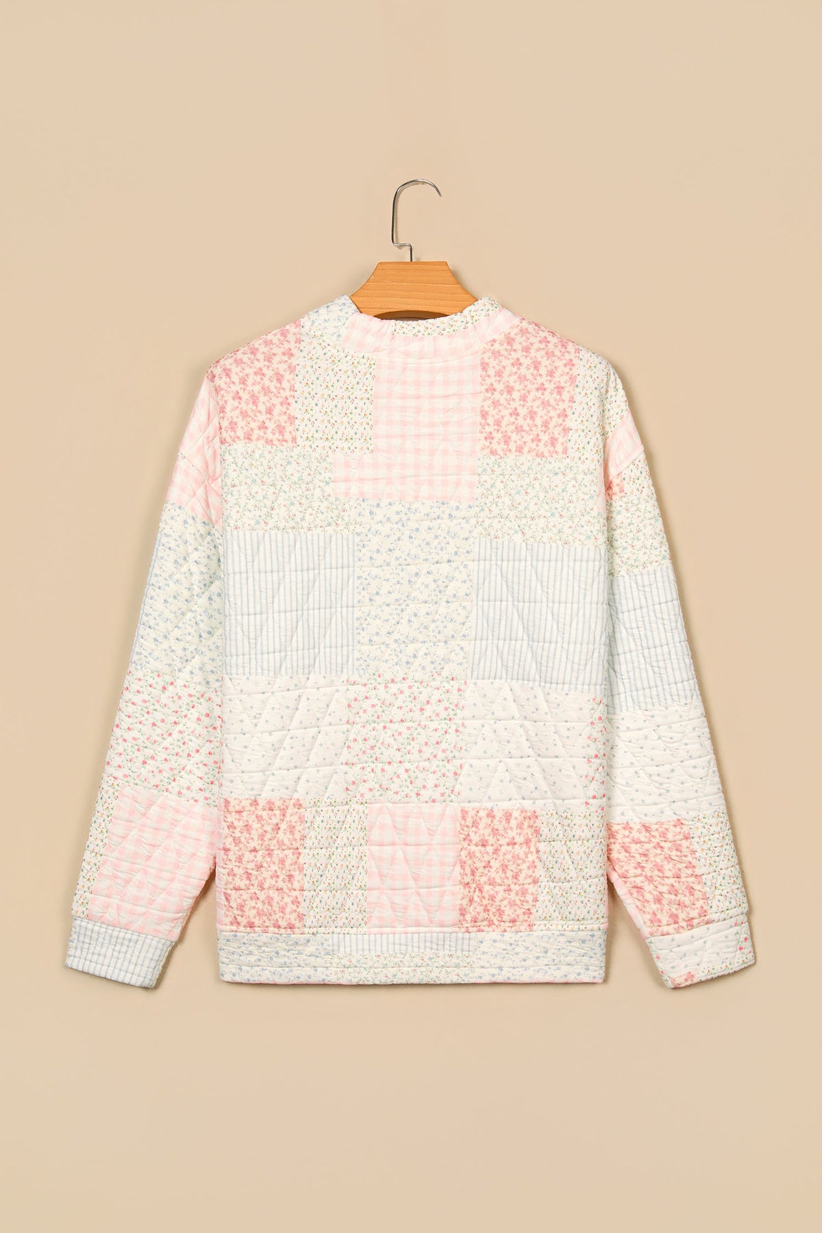 The Everlee Floral Quilted Pullover