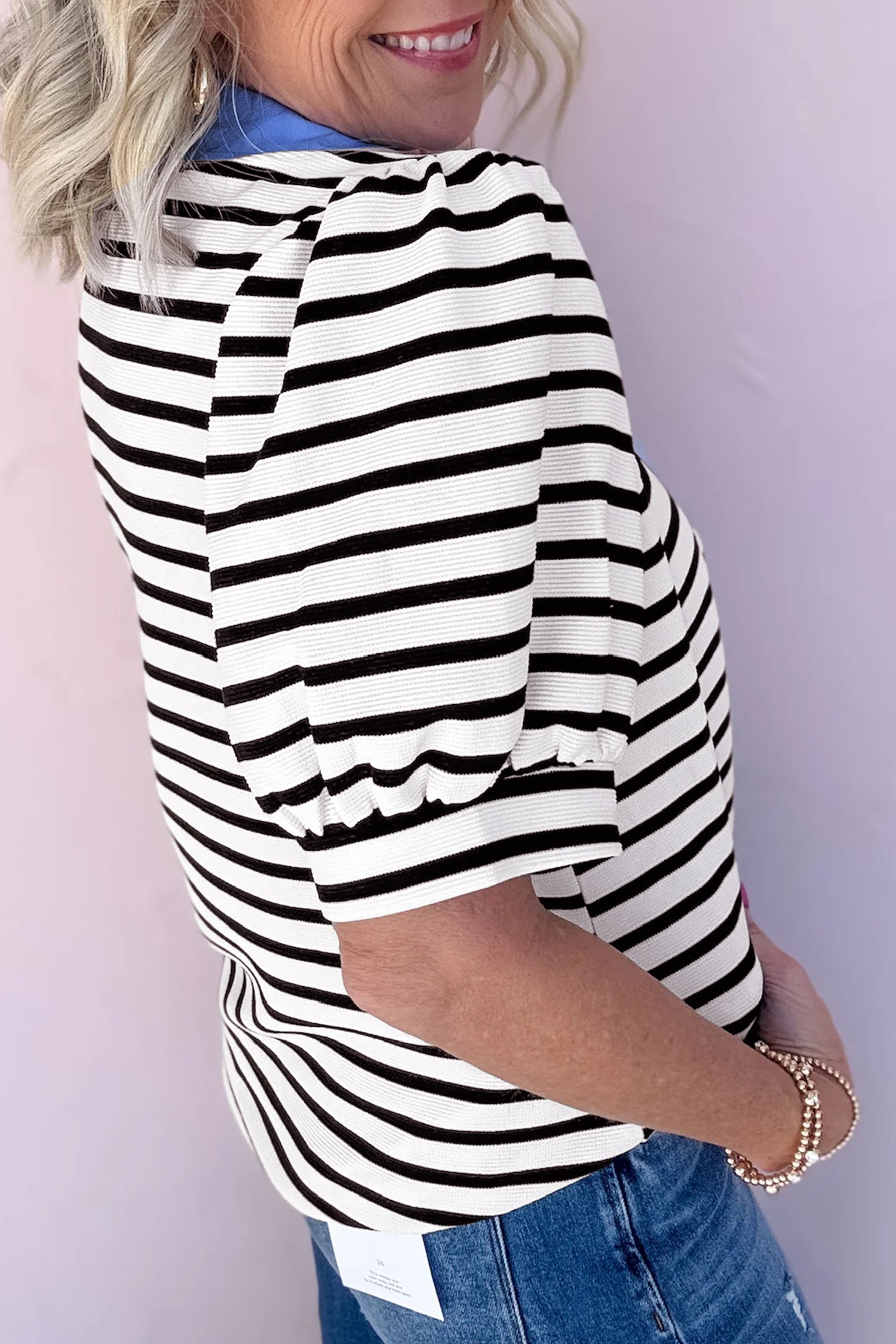 The Hannah May Polo Collar Blouse