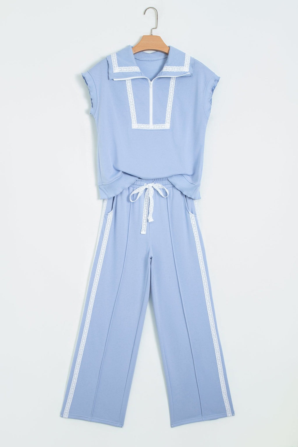 The Mavis Lace Trim Lounge Set