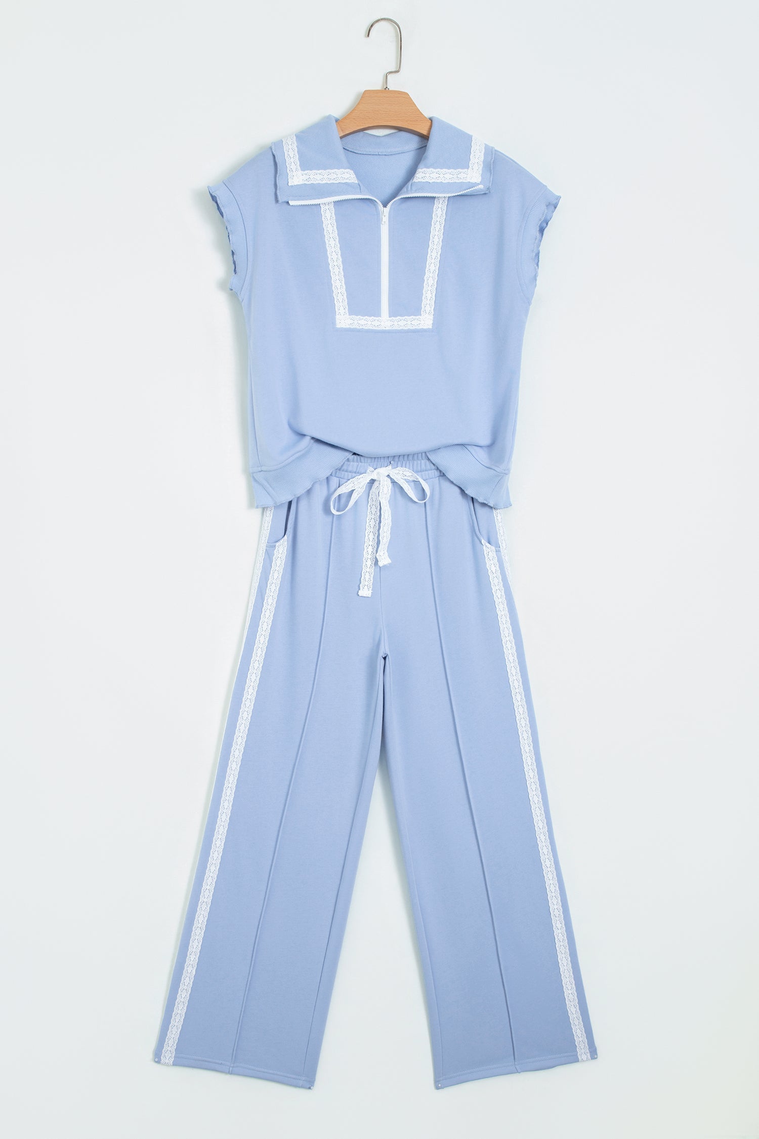The Mavis Lace Trim Lounge Set