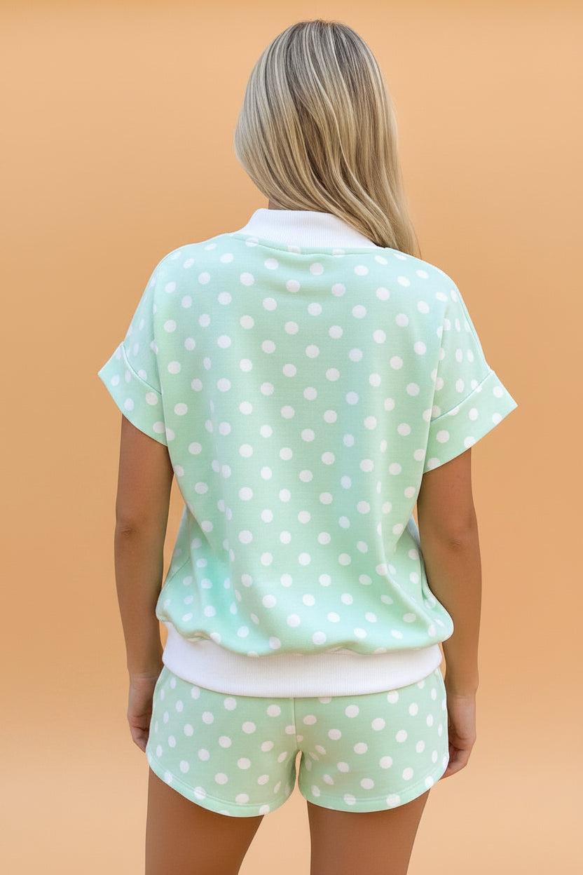 The Monroe Polka Dot Shorts Set