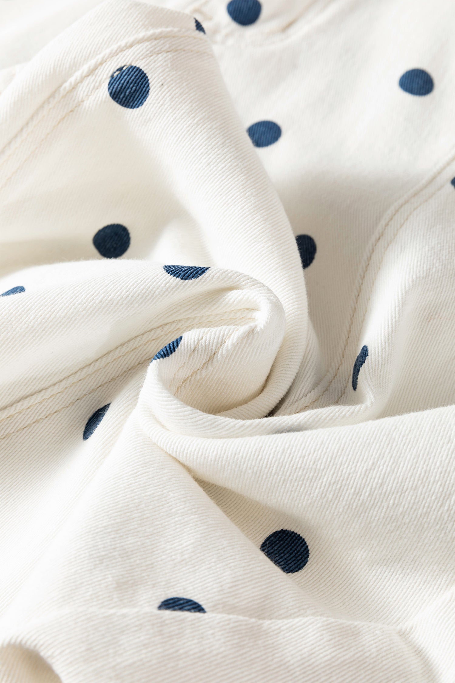 The Paula Polka Dot Ankle Length Jeans