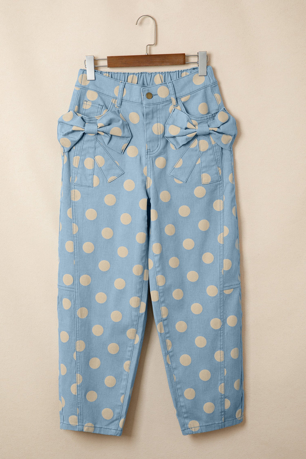 The Millie Polka Dot Bow Pocket Jeans
